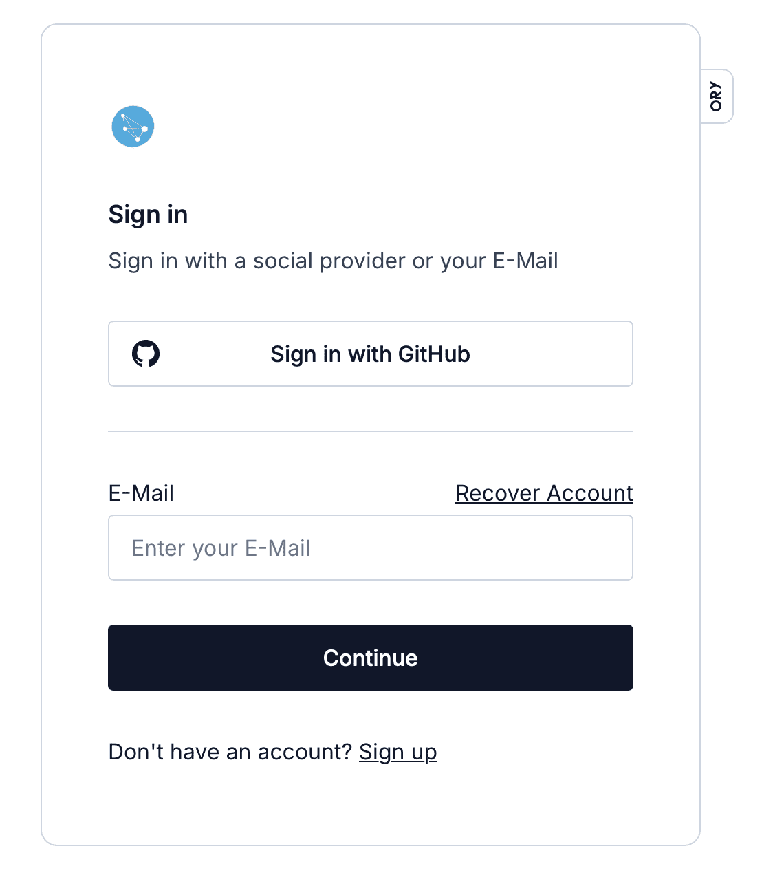 GitHub Login Screenshot